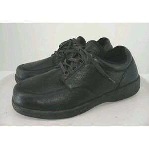 OrthoFeet Mens 410 Leather Upper XX-Wide Walking Casual Shoes Black Size 13. DB2